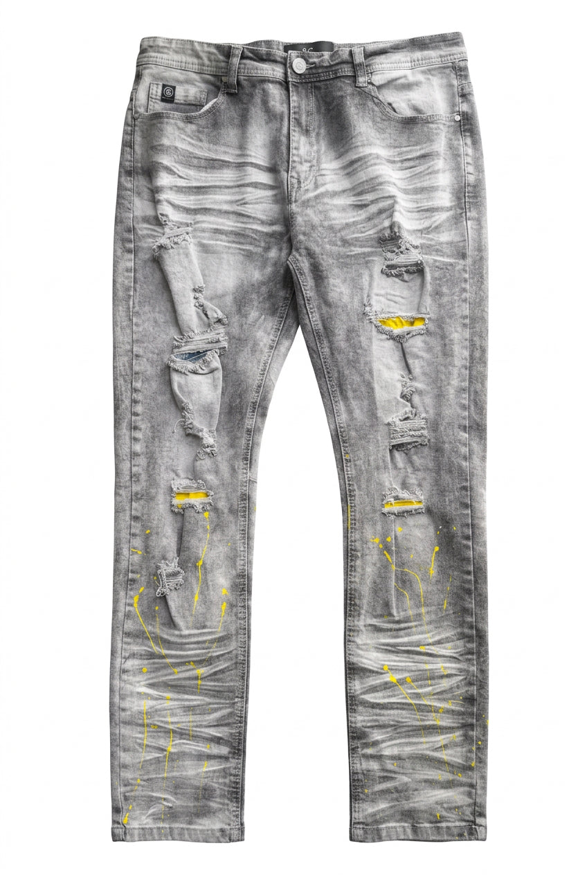 Painted splash jeans