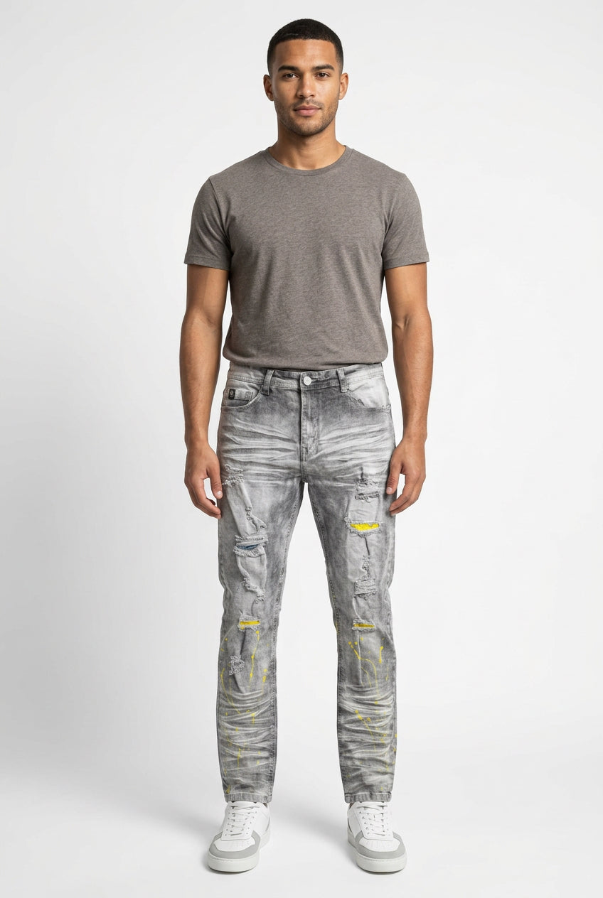 Painted splash jeans