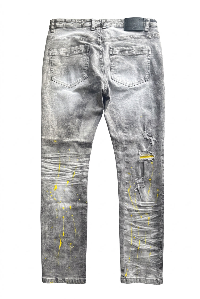 Painted splash jeans