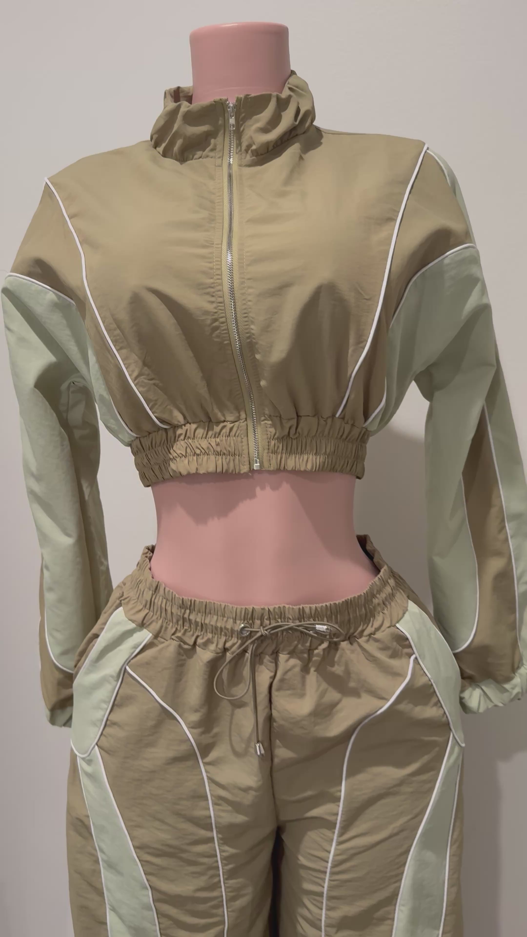 Windbreaker Two-Piece Pants Set