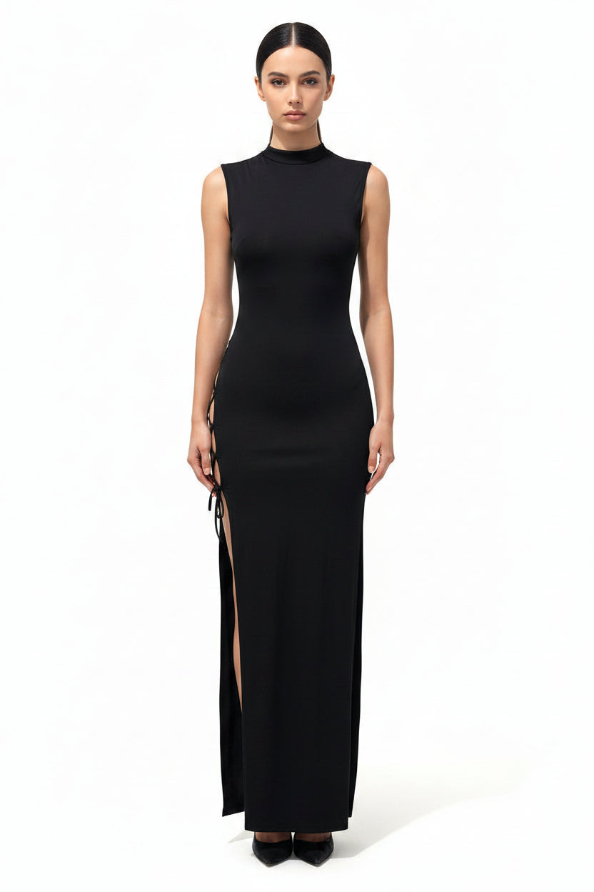 Lace-Back Elegant Dress