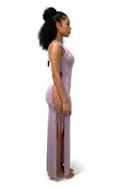 Lace-Back Elegant Dress