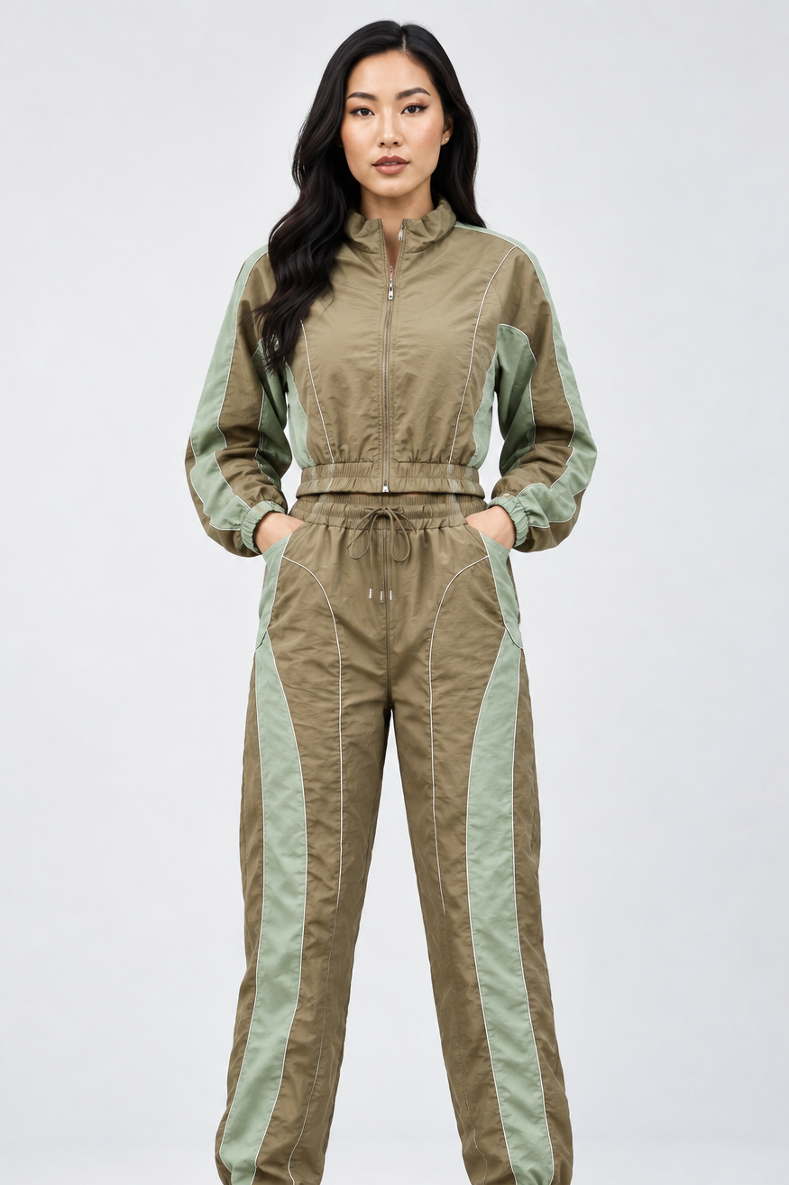 Windbreaker Two-Piece Pants Set